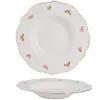 Teller Keramik Schüssel und Teller Set Bone China Phnom Penh Rose Geschirr Dessert flach Western Steak Frühstück