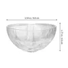 Skålar 3st Creative Glass Bowl Heart Shaped Fruit Salad Noodle Rice Storage Container Breakfast Tabell Proving Decoration