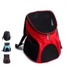 Dog Car Seat Covers Pet Carrier Backpack For Small And Medium Dogs Cats Portable Breathable Grid Bag Travel Double Shoulder Bags Outdoor