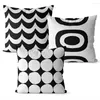 Poduszka !! fajny geometryczny czarny kwadratowy rzut poduszka/almofadas obudowa 45 53 Trend Vintage Cover Home Decore