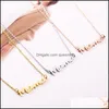 Pendant Necklaces Stainless Steel Letter Mama Necklace Mothers Love Sier Gold Rose Colors Jewelry For Moms Day 427 Drop Delivery Pend Dhrhm