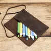 Pencil Bags Genuine Leather Bgas 2023 Designer Pouch With Belt Case