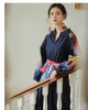 Runway Indie Folk Peacock Embroidery Red Christmas Dress Women's V-Neck Lantern Sleeve High Waist Bow Scarf Cotton Long Dresses 2023