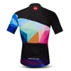 Racing Jackets Men Team Bike Jerseys Blue Bicycle Cycling Jersey Clothing Riding Mtb Clothes Pro Top Shirts Breathable