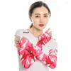 Genouillères Sunblock Polyester Ice Silk Sleeve Allongé Open Finger Sport Outdoor Cycling Manchettes