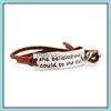 Charm Bracelets She Believed Cod So Did Inspirational Word Charms Braided Leather Bangle For Women Men Jewelry Amazing Grace Gifts D Otryf