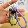 Keychains Miyazaki Hayao Animated Film My Neighbor Lovely Totoro Keychain PVC Doll Keyrings Charms Bag Backpack Accessories Smal22