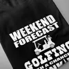 Men's T Shirts Weekend Forecast Golfing Drinking Short Sleeve T-shirt Summer Tops Fashion Tees