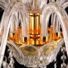 Lustres en verre luxueux lustre en cristal pendentifs suspendus légers lampes de décoration intérieure LED Luminaire Salon Villa Hall Gold