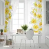 Gordijn witte plumeria moderne raamgordijnen voor woonkamer slaapkamer keukenbehandeling gordijnen huis el decoratie