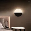 Wall Lamps Indoor Acrylic Lamp Round White Black LED Mounted Light For Bedroom Bathroom Living Room Corridor Stairs AC85-265V