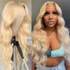 Lace Wigs 30 Inch 613 Honey Blonde Color Wig Remy 180% 13x6 Transparent Front For Women Body Wave 13x4 Frontal Human Hair WigLace