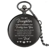 Taschenuhren von Bedeutung für Männer, besonderes Geschenk, Uhr „Vater zu meinem Vater“-Serie, Anhänger mit Halskette