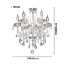 Ljuskronor American Iron Art Vintage Style Crystal Chandelier Silver Bedroom Duplex Apartment Droplight Gold Villa El Hall Pendent Lamp