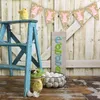 Party Decoration 2PCS Easter Pennant Flag Banner Rustic For Celebration Decor