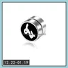 Ear Cuff 12 Zodiac Sign Stainless Steel Magnetic Stud Clip On Earrings For Men Women Punk Hypoallergenic No Pierced Fashion Jewelry Otysd