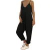 Jumpsuits voor dames rompers mode mouwloze dames casual losse playsuit lange broek jumpsuit bodysuit vrouwen 661r10