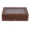Jewelry Pouches Large Capacity Practical 23 Slots Pen Display Case & Lid Window With Drawer