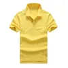 Herren Polos Baumwolle Sommer Männer Poloshirt Kurzarm Hohe Qualität Shirts Krokodil Marke Solide Jersey Atmungsaktive Tops Tees