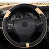 Coprivolanti Car-styling Coverwheel Pelle intrecciata Piccola 36CM Auto Antiscivolo Traspirante Accessori auto universaliSterzo