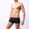 Sous-pants Men Boxers sous-vêtements Soufflent Soft Solid Solid Shorts Mens Mesh Silk Men's Four Corner