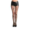 Mulheres meias helisopus crânio preto fishnet gótico meia-calça sexy halloween cosplay traje meias atacado