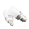 10pcs/Lot Save Energy LED LED مصابيح المصباح E27 E14 220V 12W 16W شمعة Bombilla Shandelier Sliver Warm/Cool White Home Dec