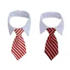 Hundhalsar 1pc Formell fluga Tie Puppy Slipsa Gentleman's Wedding Justerable Grooming Pet Supplies