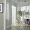 Vorhang glänzender Quaste Line Vorhänge Schnur Fenstertür Teiler Drapy Wohnzimmer Dekor Valance Home Dekoration 100x200 cm