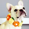 Hundehalsbänder süße Ananas Erdbeerblumenkragen Teddy Japaner kleiner Haustierkatze