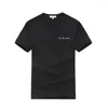 Men's T-skjortor Mark Fairwhale 2023 Fashion Simple Printed Men T-shirt Oneck Loose Causal Tshirt Tops 719201027518