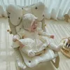 Stroller Parts Ins Baby Accessories Cute Bear Seat Cushion For Children Mattress Car Embroidery Cotton Diapers Nappy Pad
