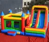 Ny design Bouncer Trampoline Slide Combo kommersiell uppblåsbar Bouncer Bounce Castle med Slide för barn/vuxna