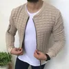 Men's Jackets 2023Casual Jacket Raglan Zipper Hoodies Autumn Spring Male S-lim Pleated Sweatshirts Long Sleeve Outerwear Man CoatM