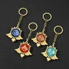 Porte-clés jeu Anime Figure Genshin Impact yeux de dieu lumineux porte-clés Cosplay pendentif voiture porte-clés Fred22