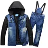 Vestes de ski de haute qualité hommes de snowboard veste de snowboard et pantalon pantalon à manteau respirant pantalon de ski mâle