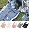 Części do wózka dla dzieci śpiwory dla niemowląt bawełniana koperta na drutach torba urodzona zima ciepły koc