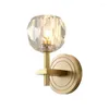 Wall Lamps Modern Luxury G9 Crystal Lamp Decorate Lighting Room Decor Kitchen Corridor Stairs Simple Copper Light Fixture