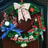 Ghirlande di fiori decorativi Natale Trenino Porta da appendere Ghirlanda Decorazione per feste Grande fiocco Piccola campana Vendita ghirlanda