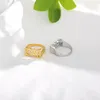 Clusterringe Geburtsjahr für Frauen Männer Gold Silber Farbe Edelstahl Besonderes Datum Nummer Ring Männlich Weiblich Verlobung Hochzeit Schmuck Bri