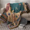 Filtar europeisk stil stickad kast filt kreativ stol bäddsoffa bäddsoffa täcke handduk slipcover tapestry sängäcke 130x180 cm