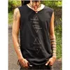 Men's Tank Tops 2023 Clothing Summer Sleeveless Folk-custom Men Beige Color Pullover O-Neck Loose Tanks