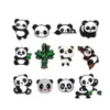 Parti di scarpe Accessori Ciondoli all'ingrosso Simpatico panda Croc Decorazioni Polsino Compleanno Scarpe consegna drop Dh4Uj