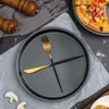 Płytki do pieczenia pizzy do piekarnika aluminiowe nieprzywierające okrągłe arkusze ciastek gotowanie Bakeware restauracje