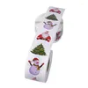 Gift Wrap 4XFA 500st Merry Christmas Stickers Santa Snowman Tree SEAL Etiketter för DIY Bakning Package Envelope Stationery