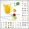 Питье соломинки 9pcs/set Custom Fashion Casual Syle Tumbler St Toppers ER плесени заклинание.