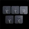 Bath Accessory Set Bathroom Accessories 5PCs Transparent Suction Cup Sucker Wall Hooks Hanger Storage Hangers Mutfak For Kitchen Holder