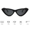 Солнцезащитные очки модные винтажные кошачьи глаза маленькая рама ретро UV400 защита очков