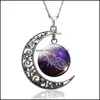 Pendentif Colliers Classique 12 Constellation Verre Lune Clavicule Chaîne Collier Cadeaux D'anniversaire Pour Les Femmes Drop Delivery Bijoux Pendentifs Otkjd