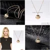 Pendant Necklaces Fashion Jewelry Vintage Scallop Openable Locket P O Box Shell Necklace Sweater Drop Delivery Pendants Dhtsl